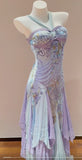 Vintage Purple Halter Chiffon A-Line Beaded Prom Dresses Unique Evening Gowns HZ1024