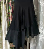 Black V-neck Chiffon Short Prom Dresses Simple Party Dresses HZ1024