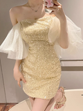 party one shoulder princess dress HZ1024