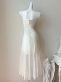 Apricot Chiffon Spaghetti Strap Party Dresses Cute A-Line Evening Gowns HZ1024