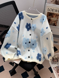 Flocked Flower Cardigan HZ1024