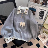 polo neck knitted long sleeve sweater HZ1024