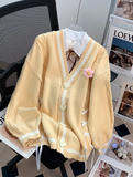Style 3D Flower Bow Cardigan Sweater HZ1024
