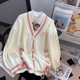 Style 3D Flower Bow Cardigan Sweater HZ1024