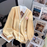 Style 3D Flower Bow Cardigan Sweater HZ1024