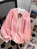 Style 3D Flower Bow Cardigan Sweater HZ1024