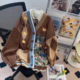 Preppy Maillard Knit Cardigan HZ1024