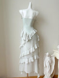 Spaghetti Straps Chiffon Hi-Lo Party Dress Short Prom Dresses HZ1024