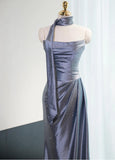 Strapless Sheath Satin Prom Dresses Formal Evening Gowns HZ1024