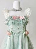 Square A-Line Tulle Lace Short Prom Dress Homecoming Dress HZ1024