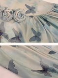 V-neck ruffled fitted dress HZ1024