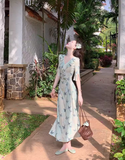 V-neck ruffled fitted dress HZ1024