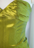 Green Sweetheart Mermaid Satin Long Prom Dresses Formal Evening Gowns HZ1024
