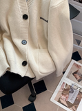 V-neck knitted cardigan HZ1024