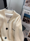 V-neck knitted cardigan HZ1024