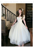 Light Apricot A-Line Sweetheart Neck Tulle Lace Long Prom Dresses Sweet Birthday Evening Gowns HZ1024