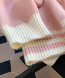 style fake two piece polo neck Women's long sleeve sweater HZ1024