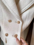 style white thick wool suit skirt HZ1024