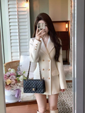 style white thick wool suit skirt HZ1024