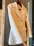 style white thick wool suit skirt HZ1024