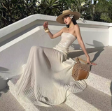 White Strapless Sheath Birthday Dress HZ1024