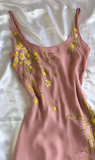 Pink Spaghetti Straps A-Line Chiffon Beaded Short Prom Dresses Homecoming Dresses with Appliques HZ1024