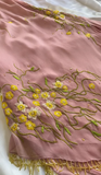 Pink Spaghetti Straps A-Line Chiffon Beaded Short Prom Dresses Homecoming Dresses with Appliques HZ1024