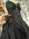 Spaghetti Straps Black A-Line Tulle Lace Short Prom Dresses Homecoming Dresses HZ1024