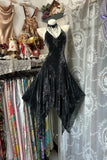 Black V-neck A-Line Lace Short Prom Dresses Sweetheart Homecoming Dresses HZ1024