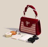 Houndstooth Shoulder Crossbody Handbag HZ1024