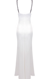Yellow V Neck Sheath Satin Long Prom Dresses Birthday Dresses Glam Guest Dresses HZ1024