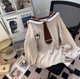Collar Preppy Pullover HZ1024