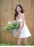 Red Square Neck A-Line Short Birthday Party Dress HZ1024
