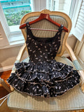 Black Square Neck A-Line Satin Short Prom Dresses Cocktail Party Dress HZ1024