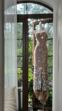 Halter Neck Sheath Sequin Long Prom Dresses Formal Elegant Evening Gowns HZ1024
