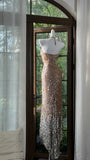 Halter Neck Sheath Sequin Long Prom Dresses Formal Elegant Evening Gowns HZ1024