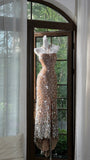 Halter Neck Sheath Sequin Long Prom Dresses Formal Elegant Evening Gowns HZ1024