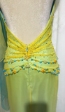 Middle Eastern Style Halter Mermaid Tulle Beading Long Prom Dresses Vintage Evening Gowns HZ1024