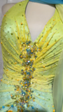 Middle Eastern Style Halter Mermaid Tulle Beading Long Prom Dresses Vintage Evening Gowns HZ1024
