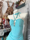 Blue Halter Bodycon Short Party Dress HZ1024