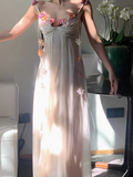 style three-dimensional flower design suspender dress HZ1024