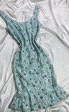 Blue Jewel Sheath Lace Beaded Short Retro Evening Gowns HZ1024