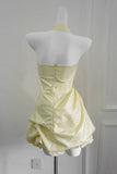 Pink Spaghetti Straps A-Line Satin Short Evening Dress Sweet Homecoming Dress HZ1024