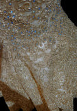 Gold Sweetheart Neck A-Line Tulle Sequin Short Prom Dresses Sweet 16 Dress HZ1024