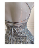 Silver Halter Neck A-Line Sequin Short Prom Dresses Formal Evening Gowns HZ1024