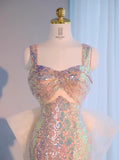 Sweetheart Mermaid Sequin Long Prom Dresses Formal Evening Gowns HZ1024