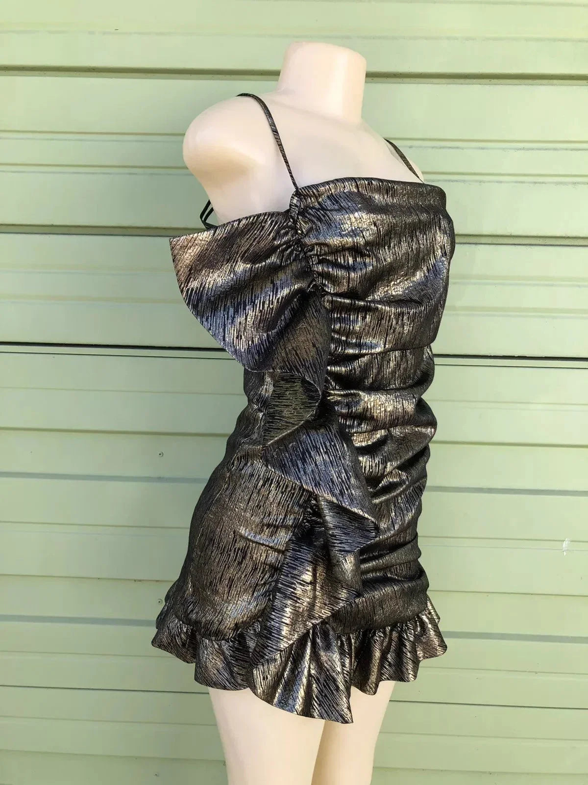 Black Gold Strapless Bodycon Short Party BirthdayDresses Sexy Homecoming Dresses HZ1024