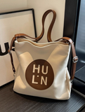 Capacity Commuter Shoulder Tote Bag Canvas Backpack HZ1024