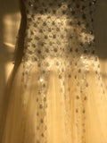 Square Neck Mermaid Tulle Beading Long Prom Dresses Elegant Formal Evening Dresses HZ1024