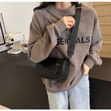 cloth shoulder saddle bag wide-band messenger bag HZ1024